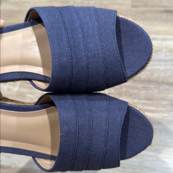Lauren Ralph Lauren Size 7 B Navy Wedge Espadrilles KARLIA-ES-CSL - Picture 13 of 16